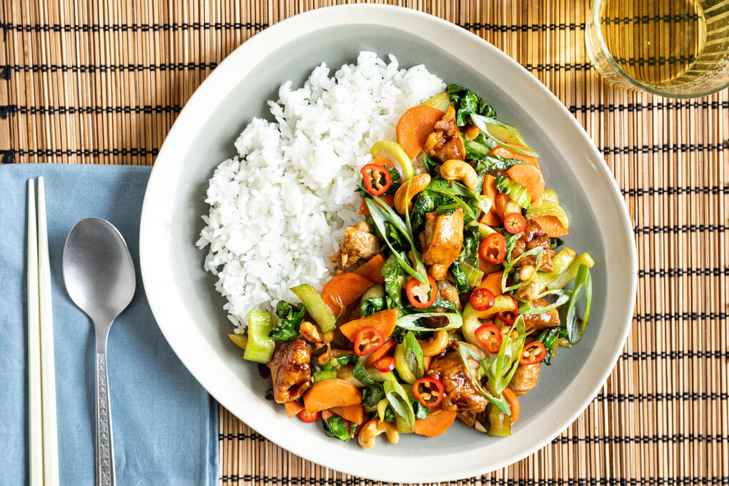 Stir-fry met Rijst en Groenten
