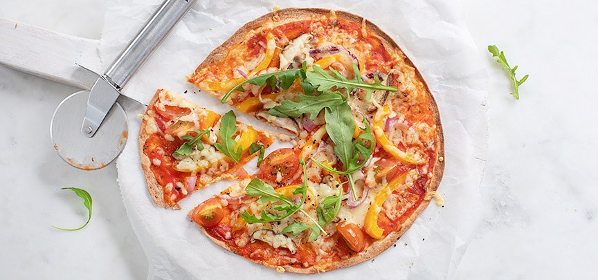 Vegetarische Wrap Pizza