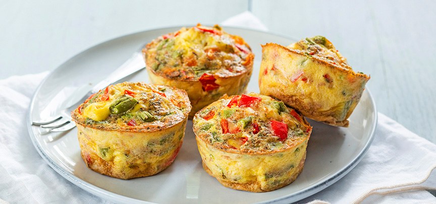 Groente Omelet Muffins