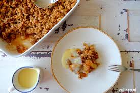 Appel Crumble met Havermout